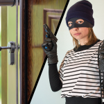 thief breaking a house