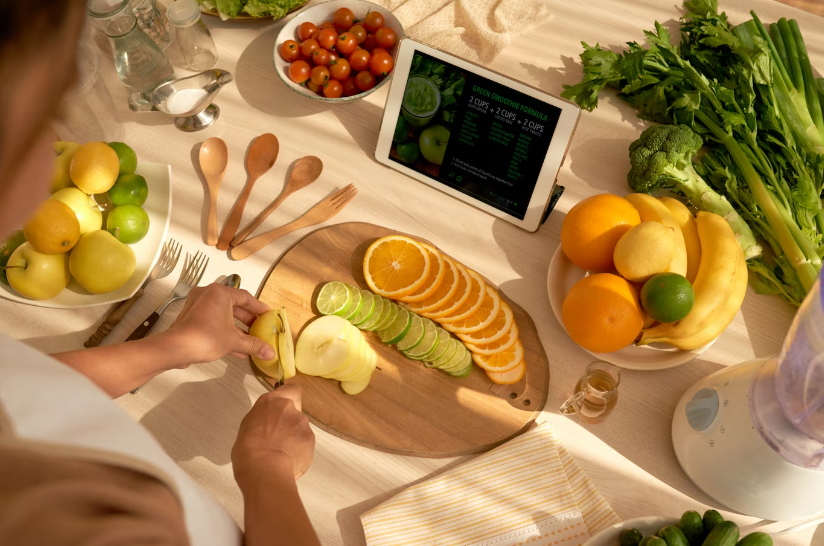 cutting fruits