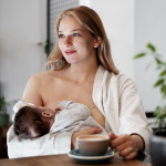 mother breastfeeding her baby