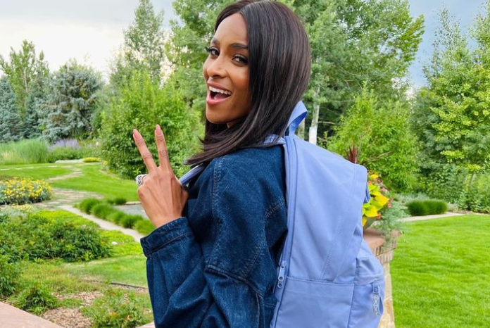 ciara with backpack