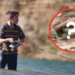 boy fishin and lost bag