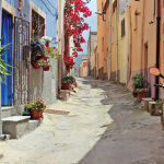 beautiful village in italy