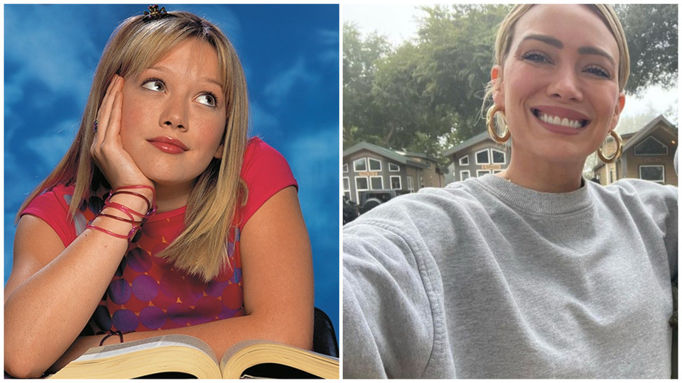 hilary duff then and now