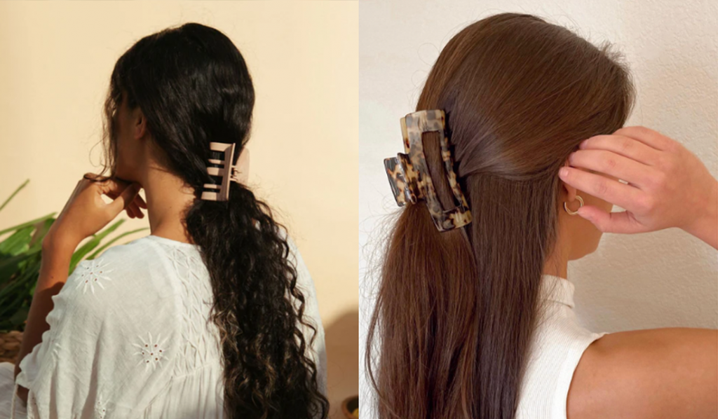 Claw clip hairstyles