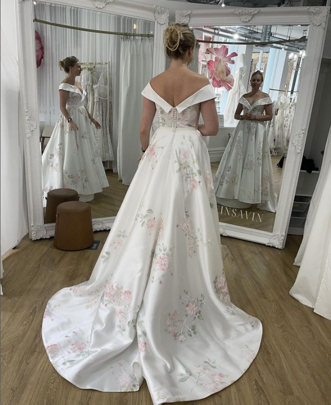 Black Mirror Wedding Dress reflection
