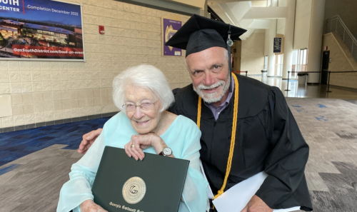 72-year-old graduation