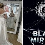 Black Mirror Wedding Dress reflection
