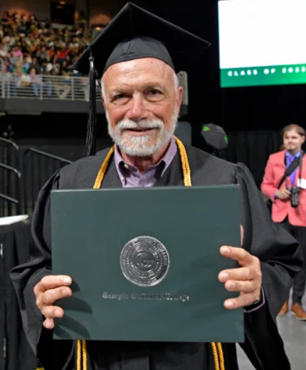 72-year-old graduation