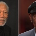 Morgan Freeman gold earring