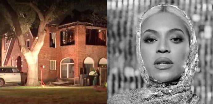 Beyoncé's childhood home in flames
