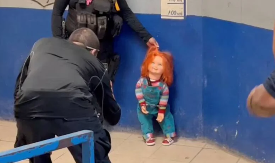 Chucky doll arrested