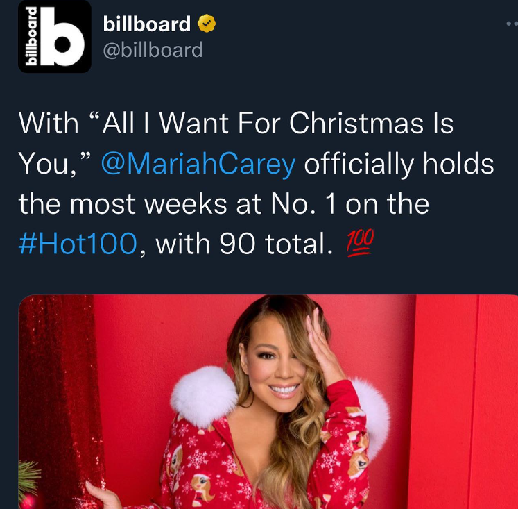 Mariah Carey's Christmas song