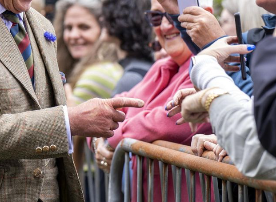 King Charles sausage fingers