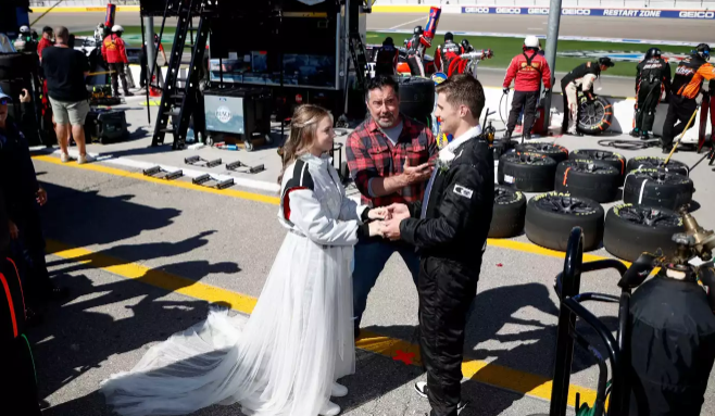 NASCAR Pit Stop Wedding
