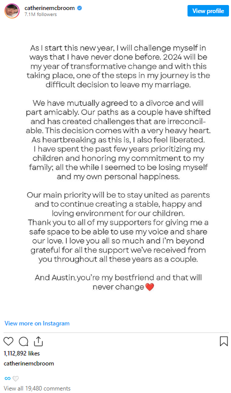 ACE Family's Catherine and Austin McBroom Are Now Divorced - The HyperHive