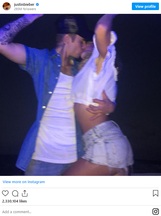 justin and hailey instagram