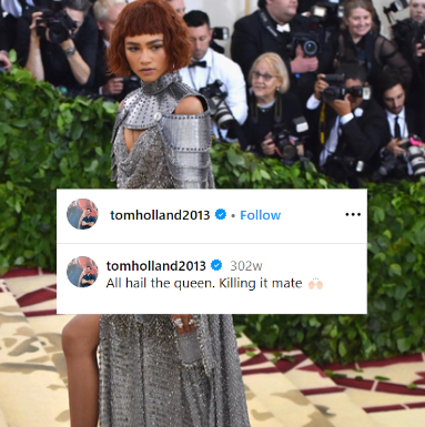 tom holland posts zendaya