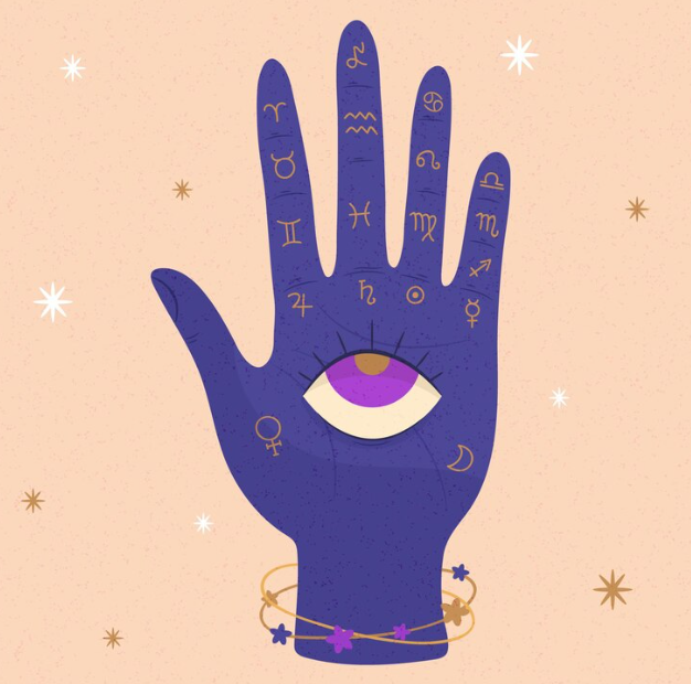 astrology hand