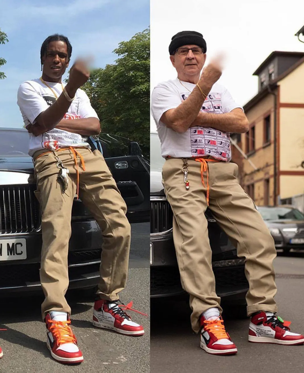 grandpa recreates celebrity outfits