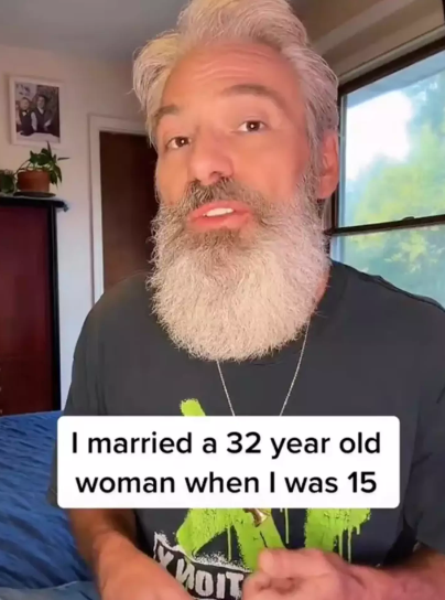 Married 32 old woman at age 15
