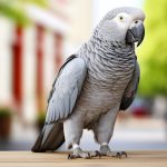 Rocco the African grey parrot