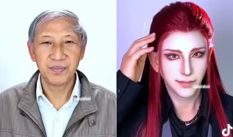 makeup artist grandpa