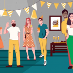 Time-saving by skipping goodbyes at parties