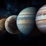 Seven planets align in the night sky