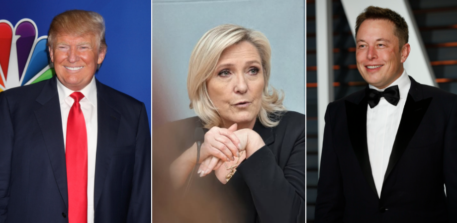 Trump Musk Le Pen