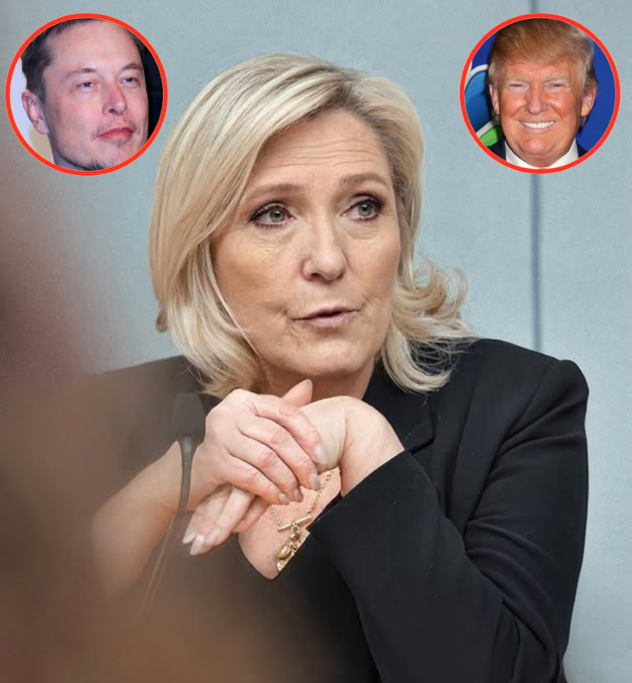 Trump Musk Le Pen