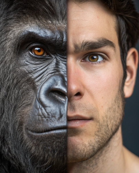 gorilla vs man