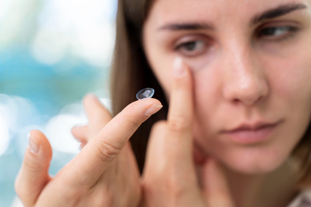 Infrared Contact Lenses