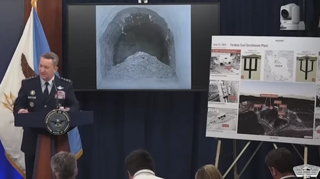 Pentagon footage 15-tonne bombs