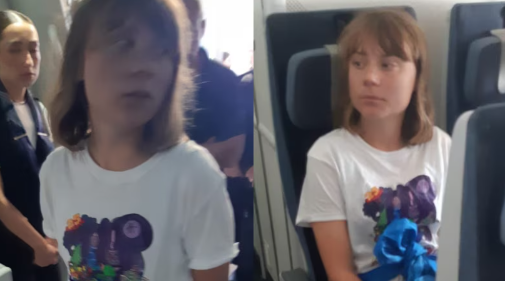 Greta Thunberg deports Israel protest