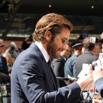 "A rare example of blue ink celebrity autographs, usually not favored by stars"