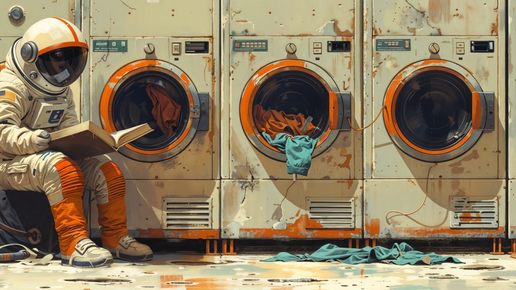 Why astronaut clothes are worn until dirty and then discarded in space