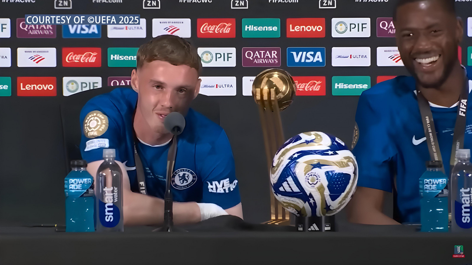 Cole Palmer’s Hilarious Reaction to Trump During Chelsea Trophy Ceremony