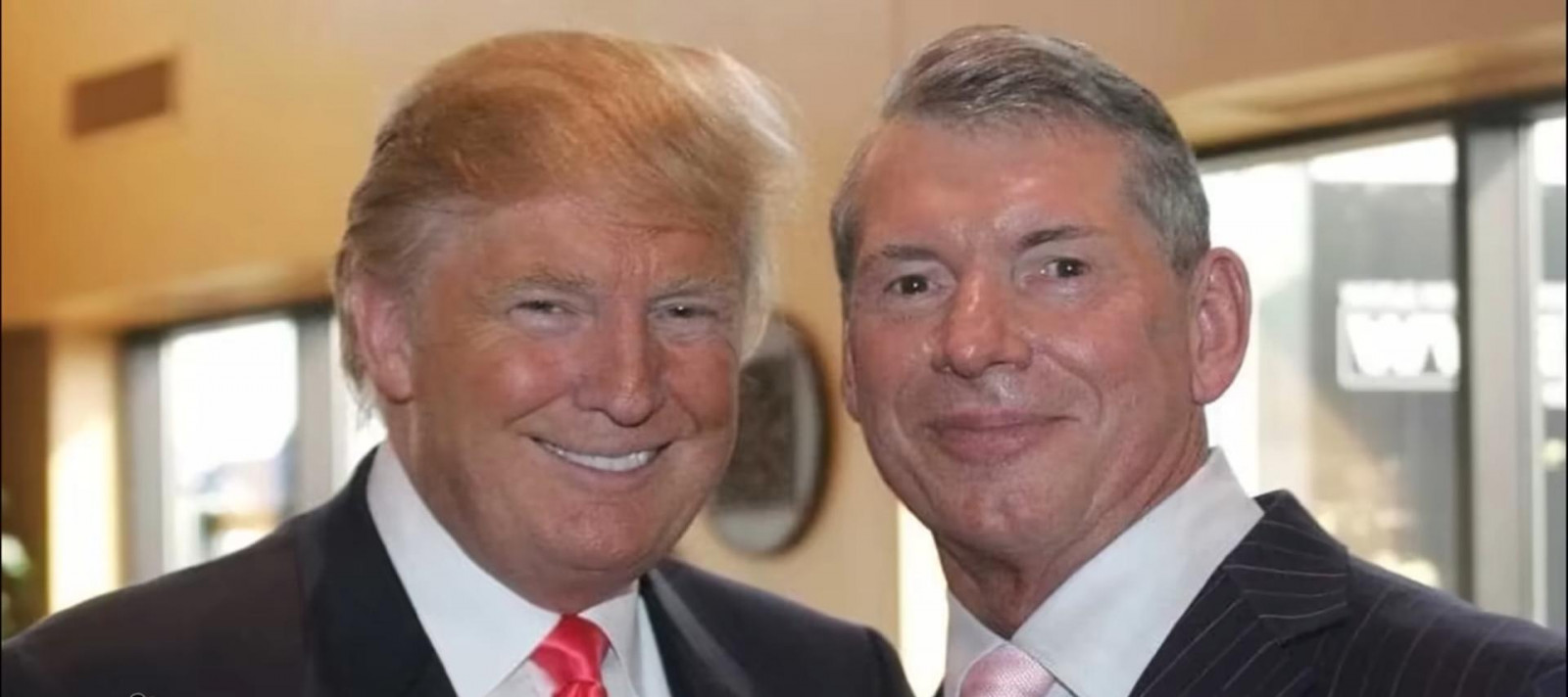 An old photo of Trump & McCahon