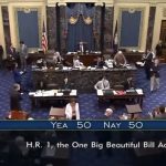 Media covers historic moment: Trump tax bill passes Senate