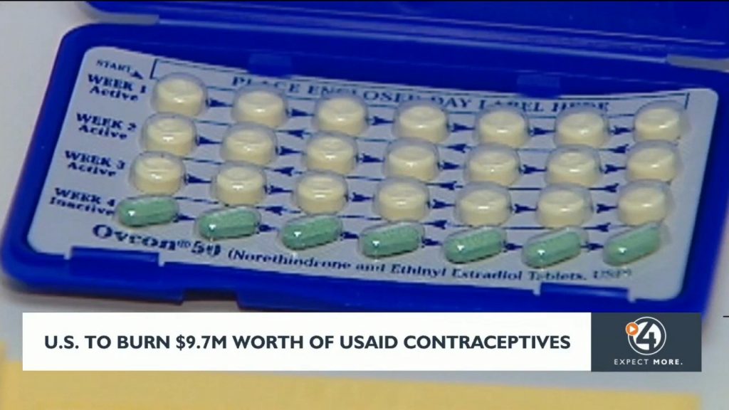 U.S. to burn $9.7 million worth of USAID contraceptives
