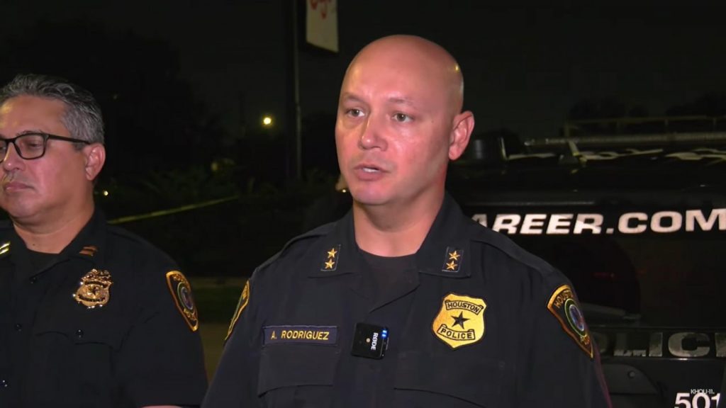 Officer Rodriguez interviewing about the shooting