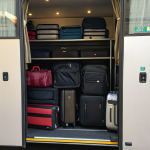 bus luggage suitcase